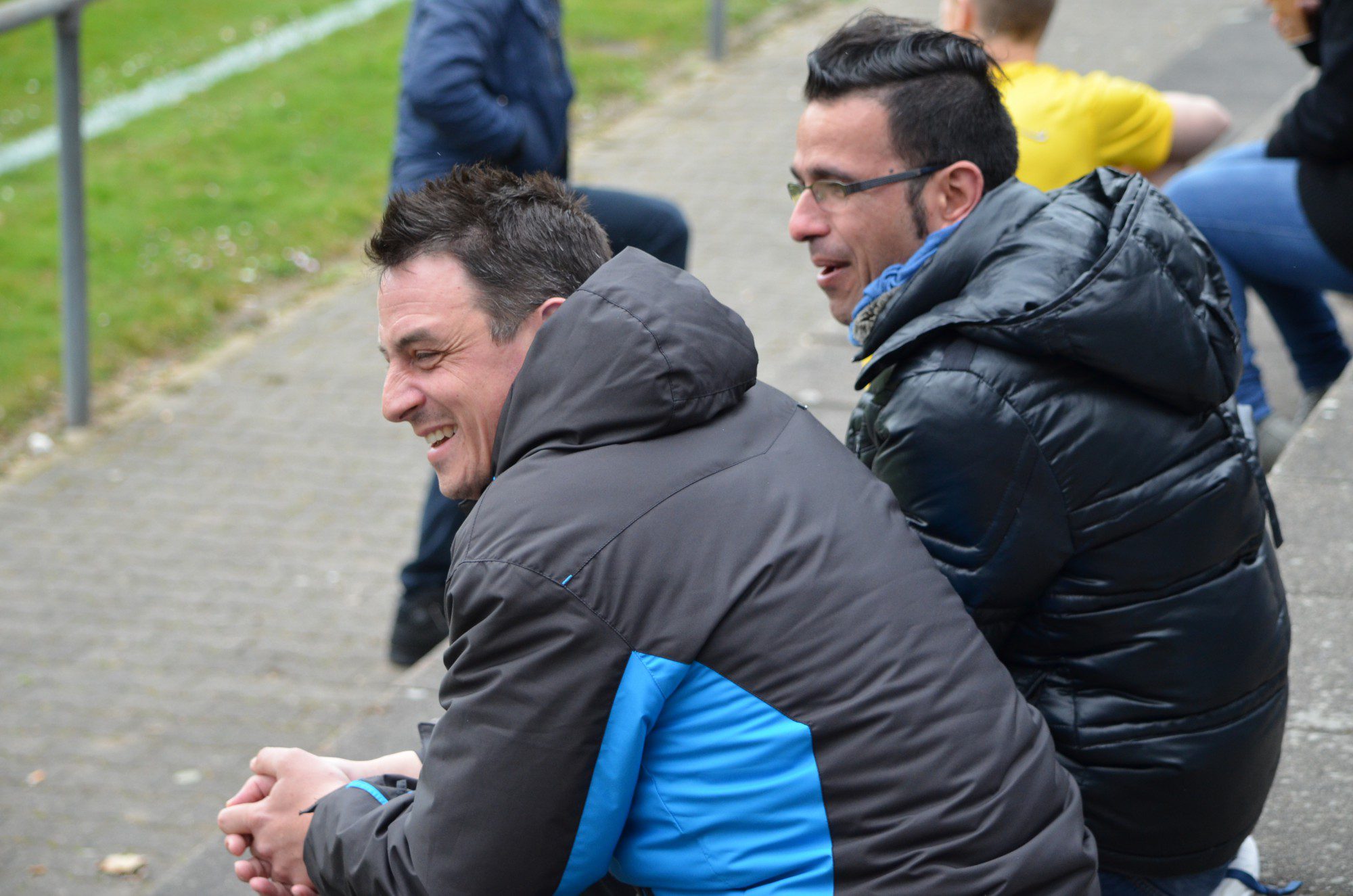 Hatten viel Spaß am Spiel unserer Zweiten. Die SCA Urgesteine Jürgen Hoffmann und Maurizio Vanacci